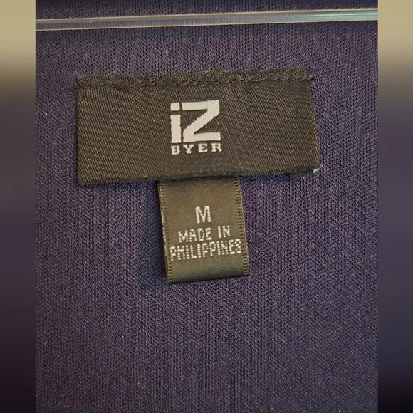 Iz Byer Kohls Navy Blue Scoop Neck Shift Flowy Dress Mini - Picture 4 of 7